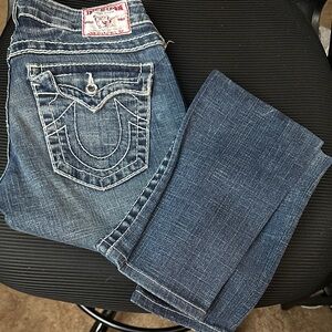 True Religion Women's Dark Blue Boot Cut Jeans